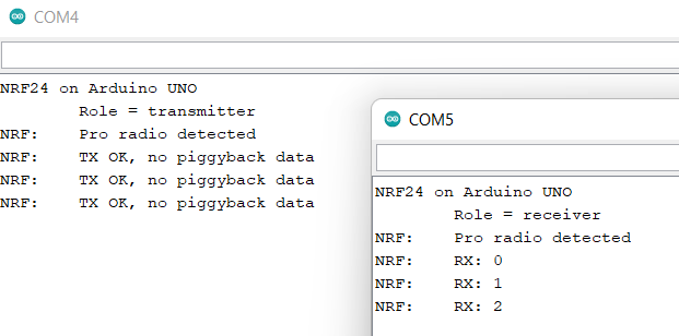 Seriële monitor basisprogramma